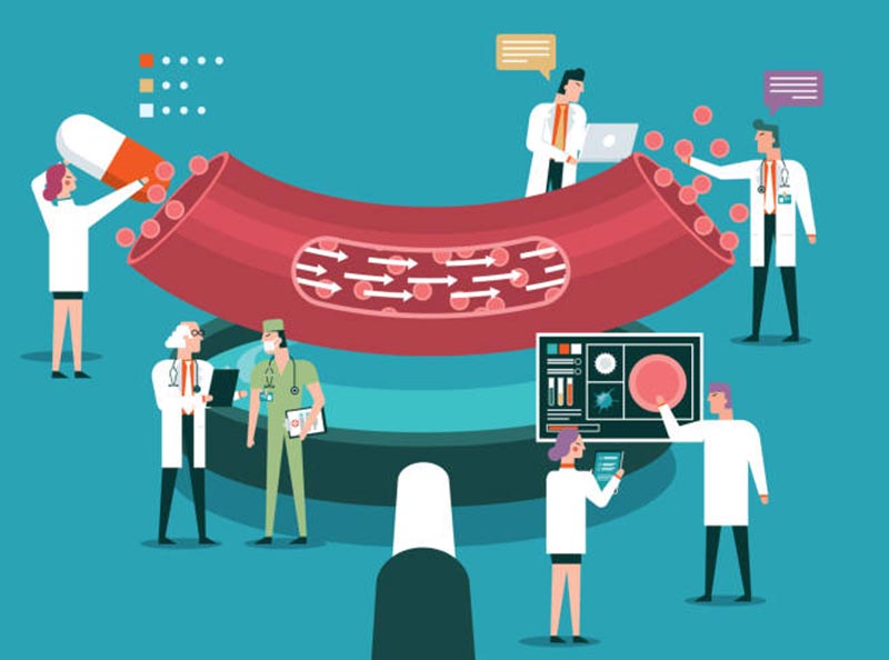 flebolog podczas diagnostyki żył kończyn dolnych